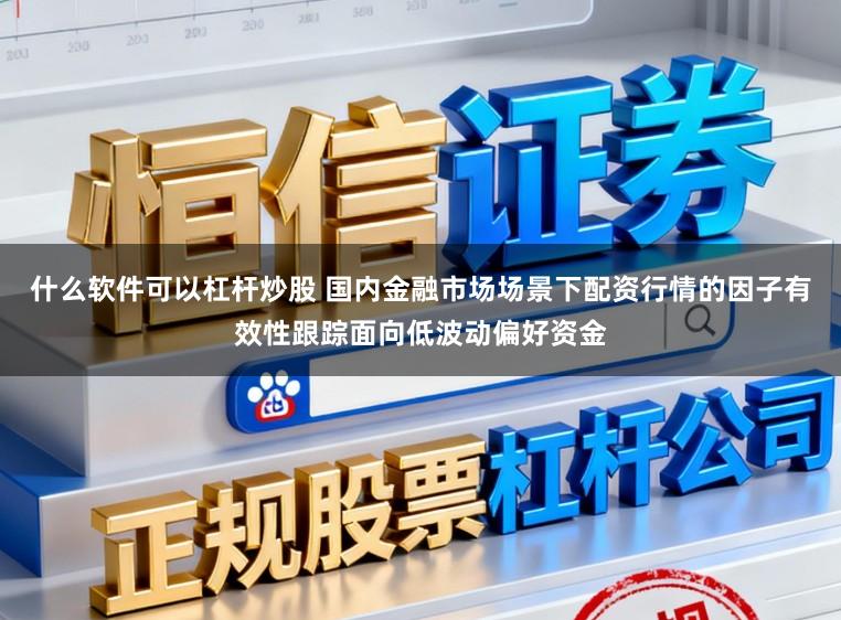 什么软件可以杠杆炒股 国内金融市场场景下配资行情的因子有效性跟踪面向低波动偏好资金